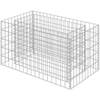 vidaXL Hochbeet Gabionen-Hochbeet Verzinkter Stahl 90×50×50 cm (1 St)
