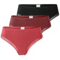 Schiesser String Modern Multipacks (3er Pack) Spitzenbänder, Baumwollmischung, Single Jersey