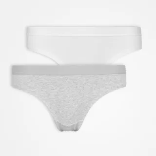 SNOCKS - Brazilian Slip Waist Band grey/white - Gr. - XL