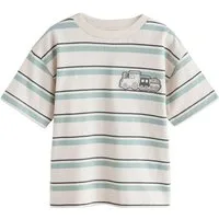 Next T-Shirt Kurzärmliges T-Shirt mit Streifen (1-tlg)