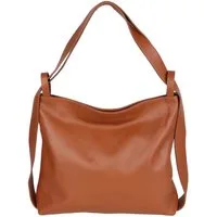 MIRROSI Beuteltasche aus Echtleder, Made in Italy, Shopper Tasche auch als Rucksack 2 in 1, Tragetasche (47x37x9cm) mit viel Stauraum