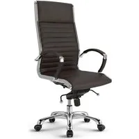 Versee Chefsessel VERSEE Montreal Bürostuhl Leder, 150kg belastbar, ergonomisch (Drehstuhl für Arbeitszimmer und Home Office), mit Lendenstütze, höhenverstellbar, gepolstert, Wippmechanik