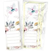 itenga Etiketten itenga 10er Set Ordneretiketten mit Motiv Schmetterling - breit 6x19cm