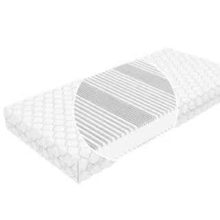 Schlafschatz Komfortschaummatratze, Weiß, Textil, H1, Füllung: Komfortschaum, 90x200 cm, Oeko-Tex® Standard 100, Bezug abnehmbar/waschbar, Schlafzimmer, Matratzen Shop, Matratzen, Kaltschaummatratzen