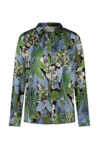 Fabienne Chapot - Bluse - Sunrise blau/grün - Gr. - 36