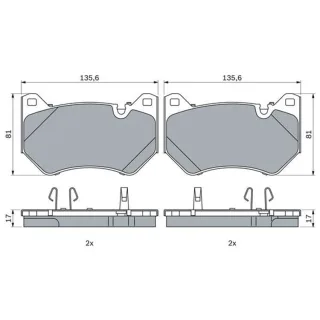 Bosch Bremsbel?ge vorne Audi Q5 0986424965