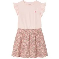 vertbaudet Minikleid Mädchen 2-in-1-Kleid 1er-Pack
