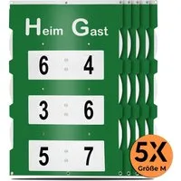 ac SPORT Spielstandsanzeige Tennis Spielstand Anzeigetafel XL, Spielstandanzeige, Tennistafel (5-St)