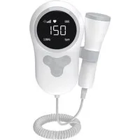 Athlix Herzfrequenzsensor 3MHz Ultraschall Baby Herzfrequenz Detektor Herzschlag Monitor, Rauschunterdrückungsfunktion, Digitale Echtzeitanzeige