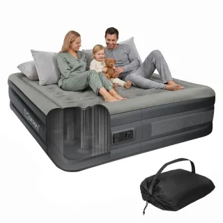 Ml-Design Luftbett, Grau, Textil, Rechteckig, 157x203 cm, TÜV Rheinland, Schlafzimmer, Betten, Gästebetten, Luftbetten