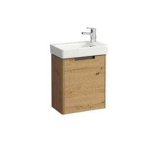 LAUFEN Möbel-Set PRO S SET JUNA 280x480x607 Hl re m.Ül 1 Tür m. Griffm. we/w.eiche, H8659672671041 H8659672671041