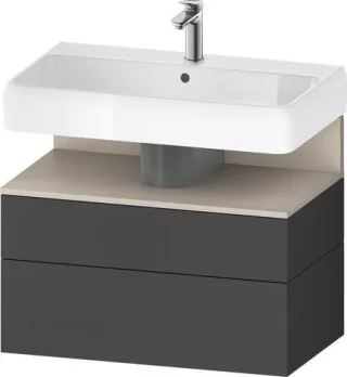 Duravit Qatego Waschtischunterbau wandhängend Graphit Matt 790x470x590 mm - QA4394091490010 QA4394091490010