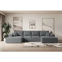 ALTDECOR Wohnlandschaft SIERRA-U-S, Couch mit Schlaffunktion, Wohnzimmer - Wohnlandschaft, Corner Sofa Bett Eckcouch Couch L-Form Schlafcouch Ausziehbar