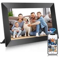 AKKEE 10,1 " Elektronischer Fotorahmen mit WiFi-Fotoübertragung Digitaler Bilderrahmen (1280x800 Pixel, 32 GB, 32GB)