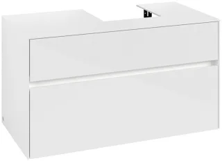Villeroy & Boch Waschtischunterschrank Collaro C096B0 1000x548x500mm mit Beleuchtung Glossy White C096B0DH
