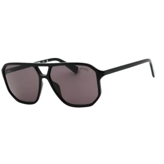 Guess Sonnenbrille Mit Glänzend Schwarzem Rahmen Und Rauchfarbenen Gläsern