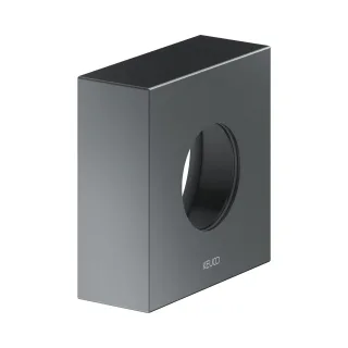 Keuco Verlängerungs-Rosette IXMO 59553, THM eckig, 25 mm, Schwarzchrom gebürstet, 59553130282 59553130282