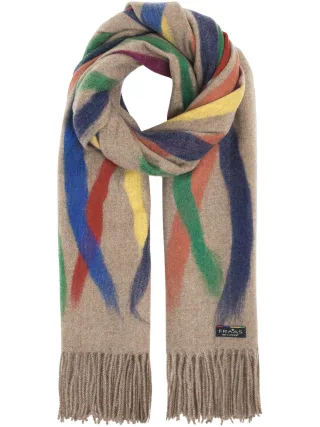 fraas - Polyester Stola Cashmink-Stola mit farbigem Pinselstrich-Design frappé - Gr. - OS