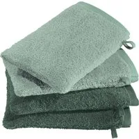 Erwin Müller Waschhandschuh Waschhandschuhe "Bühl" 4er-Pack, Frottier, Walk-Frottier Uni