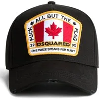 Dsquared2 Baseball Cap F*ck Flag Basecap Cap Logo Icon Mütze Basebalkappe Destroyed-Details für einen trendigen Look