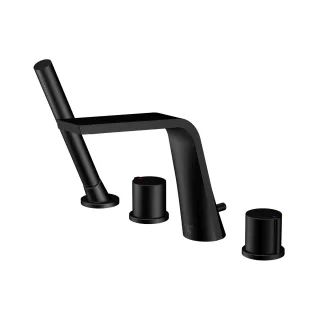 Steinberg Serie 260 4-Loch Wannenarmatur, Ausladung 200 mm, matt black, 2602400S 2602400S