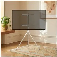 pro.tec TV-Ständer, (bis 65 Zoll, »Valle« max. 65 Zoll Metall 137 x 85,5 x 46,5 cm Weiß)
