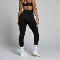 MP Damen Tempo Mid Rise Nahtlos Leggings - Schwarz - XS