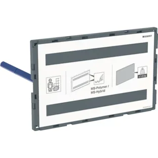 Geberit Abdeckplatte Omega flächenbündig, 115087001 115087001