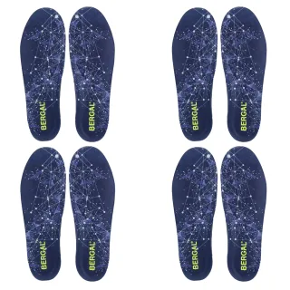 Bergal Einlegesohle Fußbett Sneaker GelMotion 3 Gr. 36-47 Unisex 4er Pack