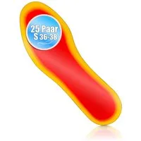 BigDean Fußwärmer 25 Paar Fußwärmer Sohlenwärmer Größe 36-38 8h Wärme ohne Strom, Set 25-tlg., Fußwärmer, 8h Wärme