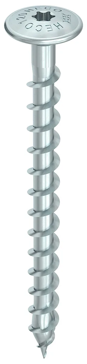 HECO TOPIX-plus, Verbinderschraube, Tellerkopf, T-Drive, 10mm VG, A3K, 50 Stück - 61495