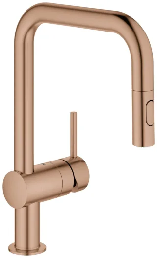 GROHE EH-Spültischbatterie Minta 32322 U-Auslauf Spülbrause warm sunset geb., 32322DL2 32322DL2