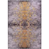 Mazovia Orientteppich Orientalisch Vintage Teppich Traditioneller Orient Teppich, 80 x 150 cm, Kurflor, Waschbar in Waschmaschine, Höhe 5 mm, Rutschfest