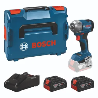 Bosch Akku-Drehschlagschrauber GDS 18V-350, 2 x Akku GBA 18V 4.0Ah in L-BOXX - 06019M5022