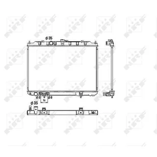 NRF Motork?hler gel?tet Nissan X-Trail 1 53453