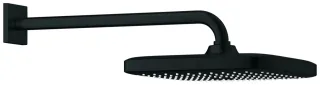 GROHE Kopfbrausenset Tempesta Cube 250 26687 Brausearm 380mm matt black, 266872430 266872430