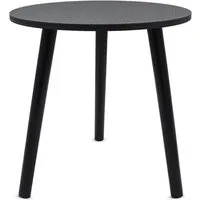 Spetebo Beistelltisch Holz Sofatisch schwarz rund - 41 x 40 cm im eleganten Design (Anzahl, 1-St., Stück), mit 3 Beinen