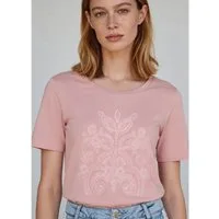 MORE&MORE Kurzarmshirt besticktes Kurzarmshirt