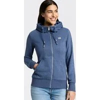 Ragwear Kapuzensweatjacke NESKIA ZIP A O mit Kordelzug und Logo am Ärmel