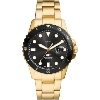 Fossil Fossil Blue Gold Herren Armbanduhr FS6035