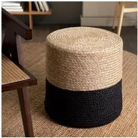 HANSE Home Pouf Looma, Jute (1-St), Jute, Natur, Wohnzimmer, Esszimmer, Schlafzimmer, Flur, Modern, Boho