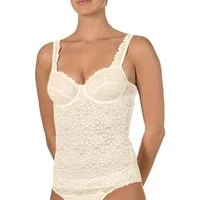 Nina Von C. BH-Hemd Millefleurs (1-tlg) mit Formbügel weiche Microfaser-Spitze
