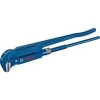 Sanitär-Eckrohrzange 90° Professional 420mm, Rohr- / Wasserpumpen-Zange blau, Greifbackenposition 90°