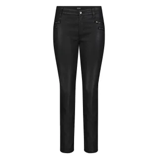 MAC - MAC JEANS - SLIM function, Coated cotton tencel schwarz - Gr. - 40/30