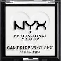 NYX PROFESSIONAL MAKEUP Puder CAN'T STOP WON'T STOP MATTIFYING POWDER, deckt zuverlässig, setzt sich nicht ab, mattierend
