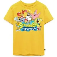 Spreadshirt T-Shirt SpongeBob Schwammkopf Logo Patrick Thaddäus Krabs Kinder Premium T-Shi (1-tlg)