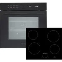 ASET9004400, Backofen-Set schwarz