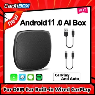 Car AI BOX CarPlay 2290 4-Core 2.0 CPU Android 11.0 Wireless CarPlay Android auto For OEM Car Built-in Wired CarPlay