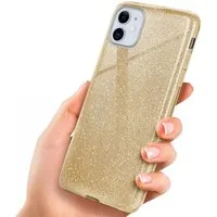 ONEFLOW Handyhülle für iPhone 11 Glitzer Hülle Glitter Case Gold 6,1 Zoll, Hülle Glitzernd Dünne Schutzhülle mit Kameraschutz Frauen Glitzerhülle