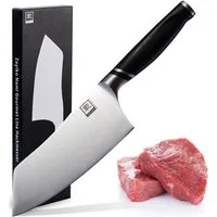 ZAYIKO Asiamesser NAMI Chai Dao Küchenmesser 18 cm Edelstahlklinge mit ABS Griff, Deutscher Edelstahl 1.4116